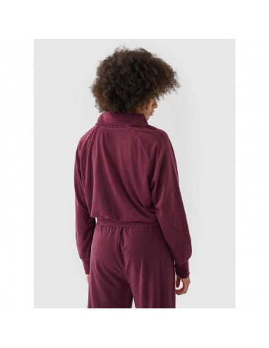 Women's velour sweatshirt without a...