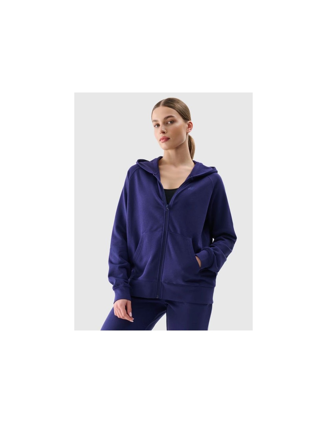 Women's zipup hooded sweatshirt 4F 4FWMM00TSWSF176331S