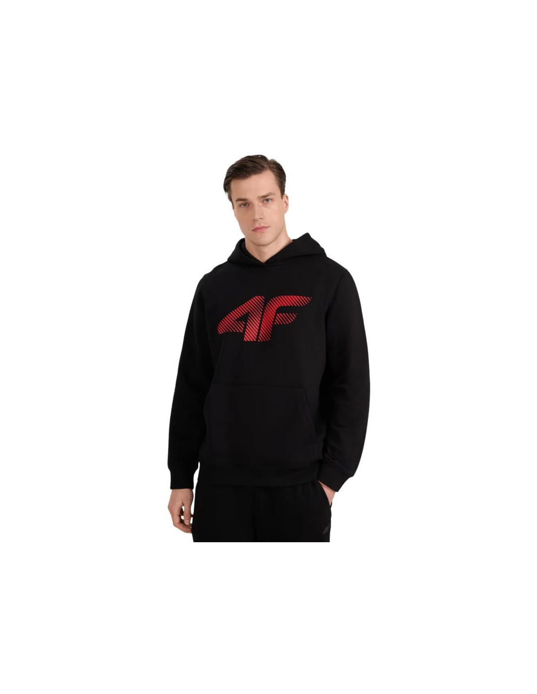 Men's sweatshirt 4F M1766 deep black 4FWMM00TSWSM1766 020S