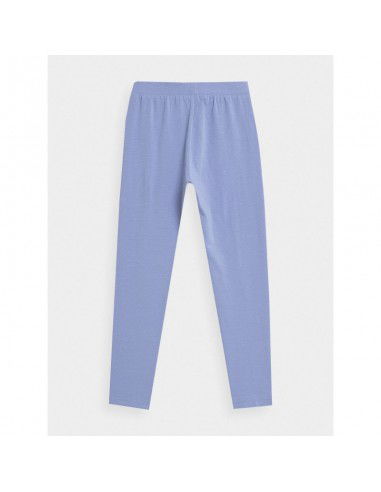 Girls' elastic cotton leggings 4F Junior