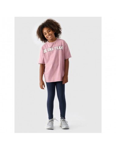 Girls' knitted leggings 4F Junior...