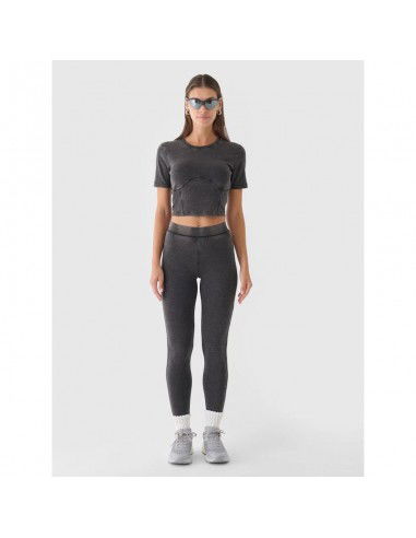 Women's knitted leggings 4F...