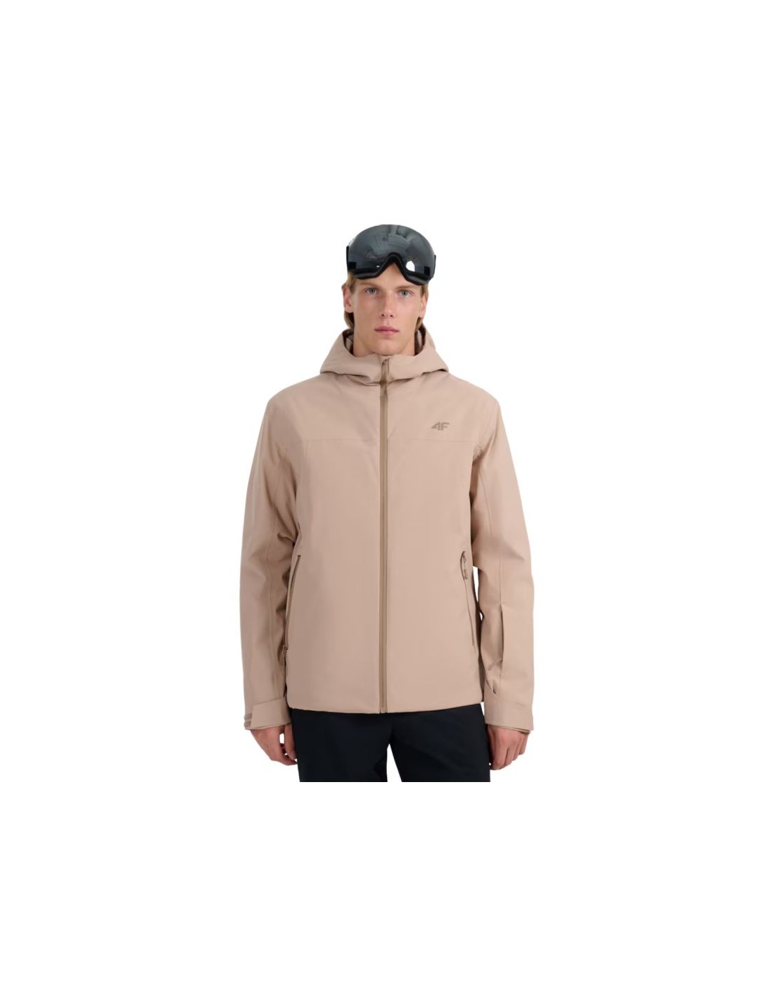 Men's ski jacket 4F M0787 beige 4FWAW25TTJAM0787 83S