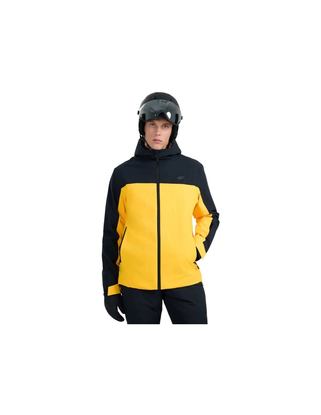 Men's ski jacket 4F M0787 orange 4FWAW25TTJAM0787 70S