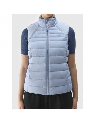 Women's quilted down vest with...