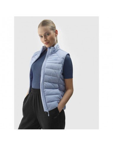 Women's quilted down vest with...