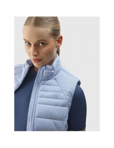 Women's quilted down vest with...