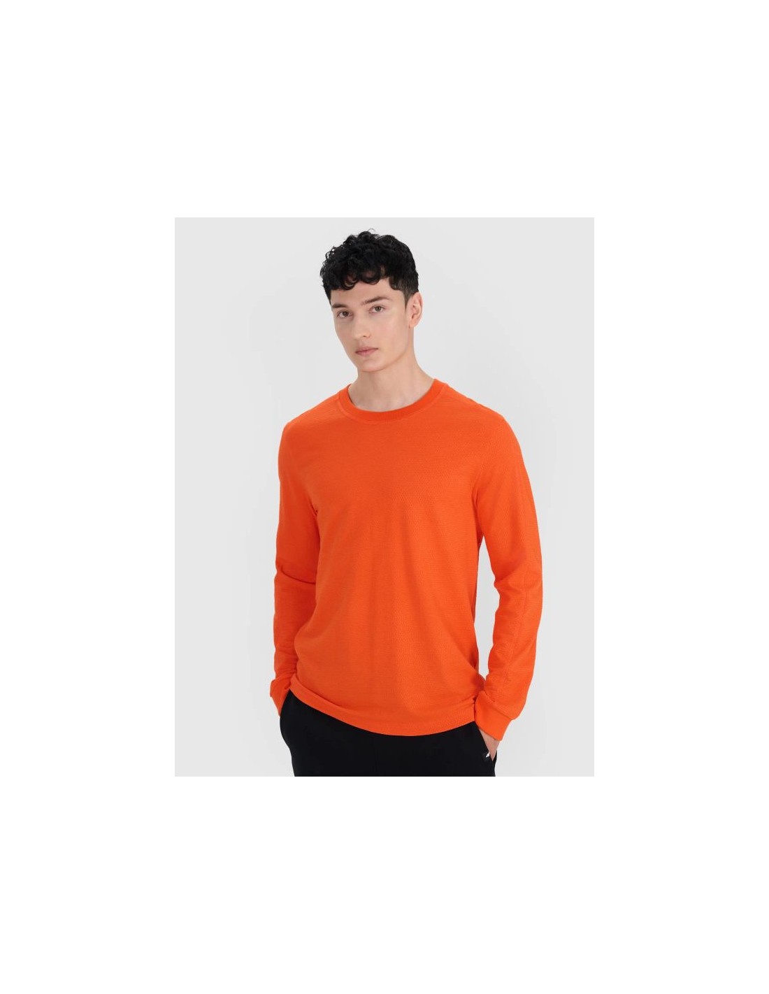 Longsleeve oversize smooth men's 4F 4FRSS25TLONM51870S