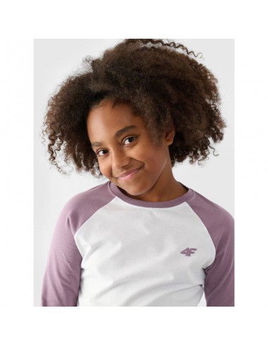 Longsleeve regular plain girls 4F...