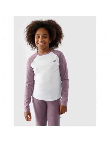 Longsleeve regular plain girls 4F...