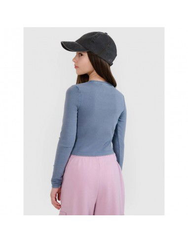 Longsleeve slim crop top plain girls...