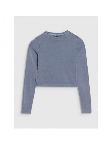 Longsleeve slim crop top plain girls...