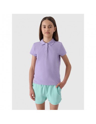 Girls' regular polo shirt 4F Junior