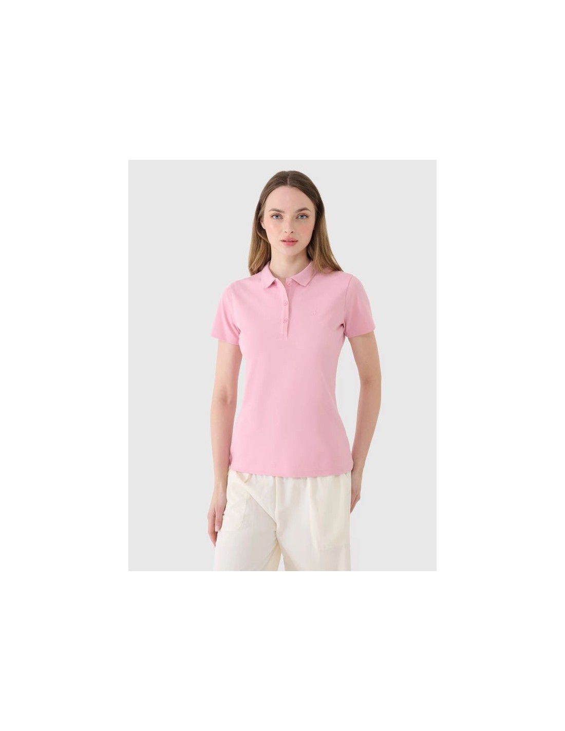 Women's slim polo shirt 4F 4FWMM00TPTSF36556S