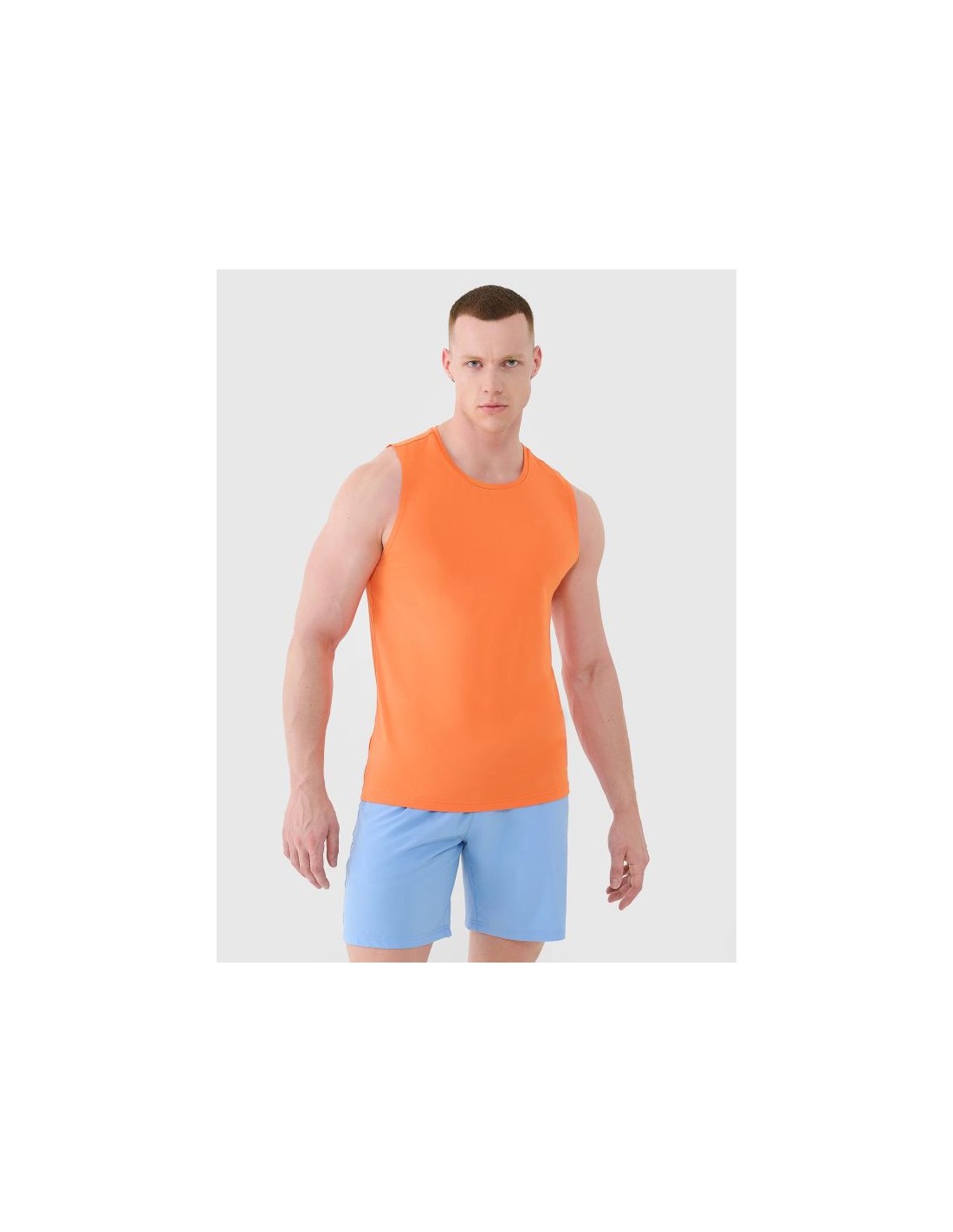 Men's quickdrying training tank top 4F 4FWSS25TFSLM4607