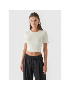 Women's crop top slim plain... 2