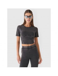 Women's crop top slim plain... 2