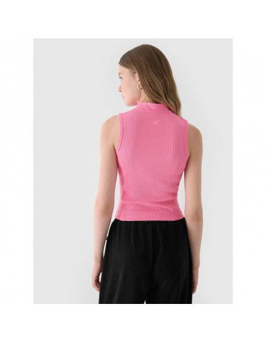 Women's slim ribbed knit top 4F...