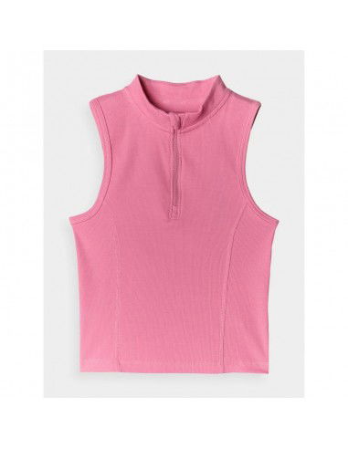 Women's slim ribbed knit top 4F...