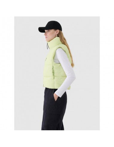 Cropped down vest with synthetic...