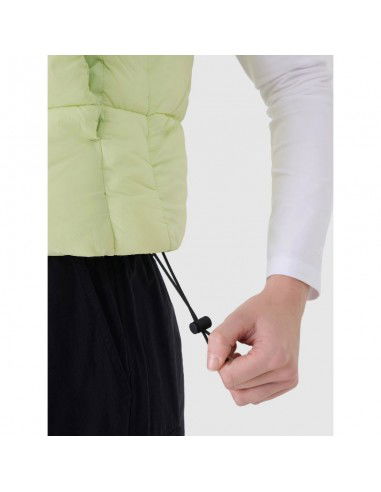 Cropped down vest with synthetic...