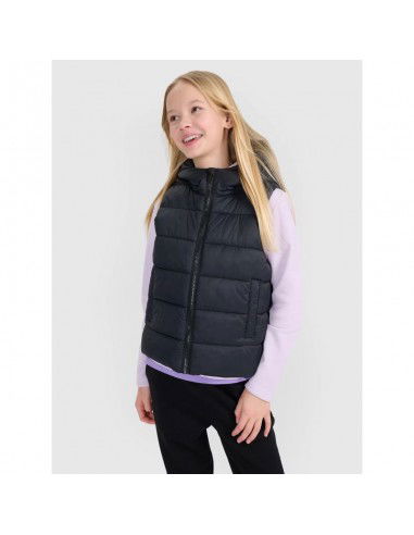 Girls' down vest with synthetic...