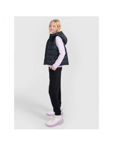 Girls' down vest with synthetic...