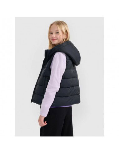 Girls' down vest with synthetic...
