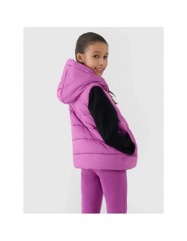 Girls' down vest with synthetic...