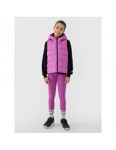 Girls' down vest with synthetic...