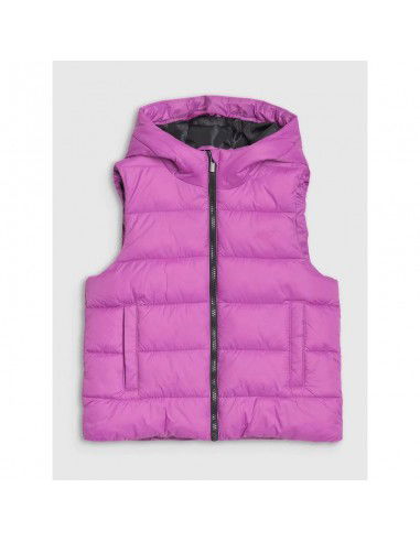 Girls' down vest with synthetic...