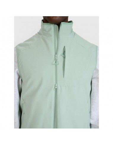 Men's sleeveless vest with standup...