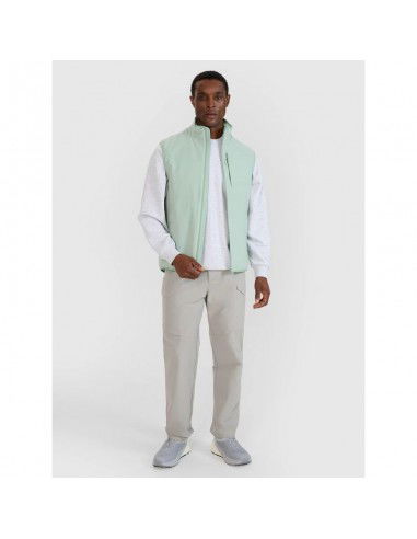 Men's sleeveless vest with standup...