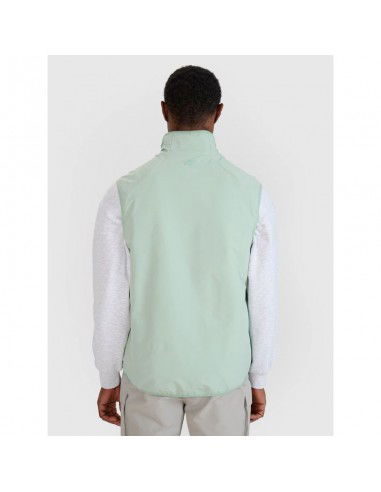 Men's sleeveless vest with standup...