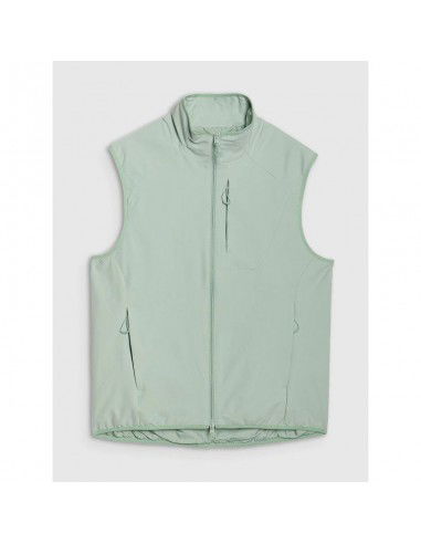 Men's sleeveless vest with standup...