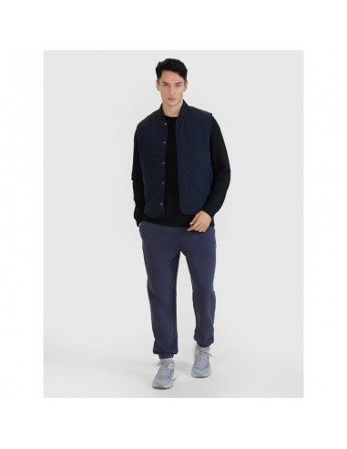 Men's sleeveless vest with standup...