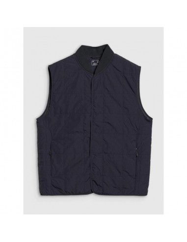Men's sleeveless vest with standup...