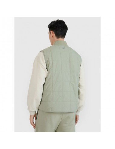 Men's sleeveless vest with standup...