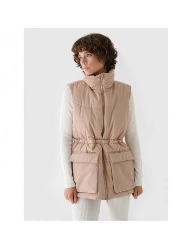 Women's down vest with synthetic...