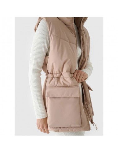 Women's down vest with synthetic...