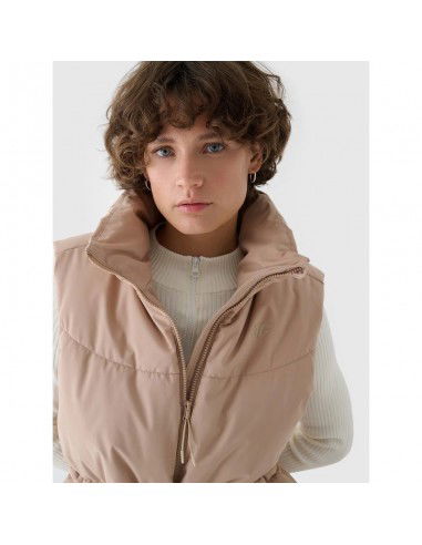 Women's down vest with synthetic...