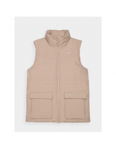 Women's down vest with synthetic...