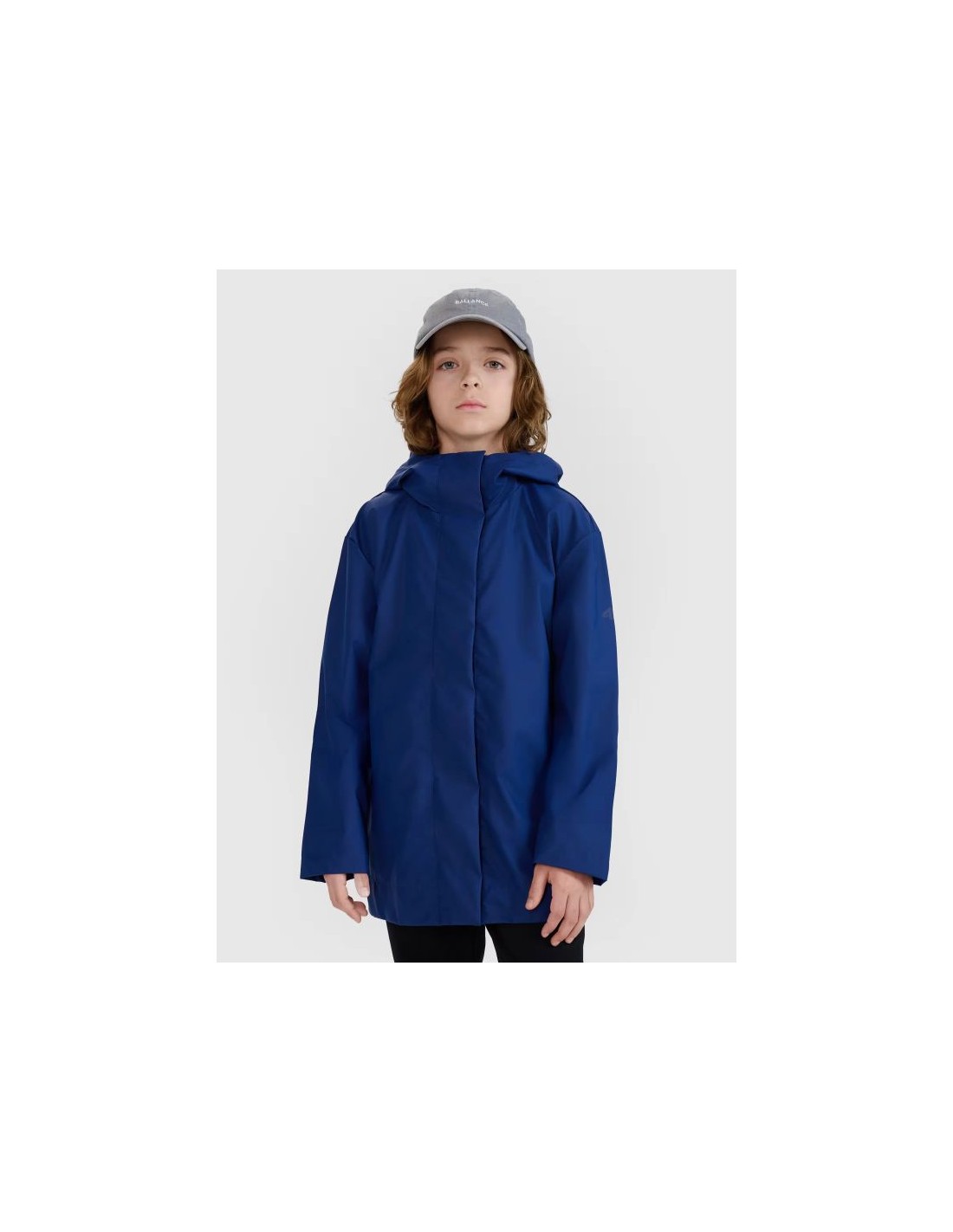Children's transitional raincoat with rubber coating 4F 4FJWSS25TJACU21341S