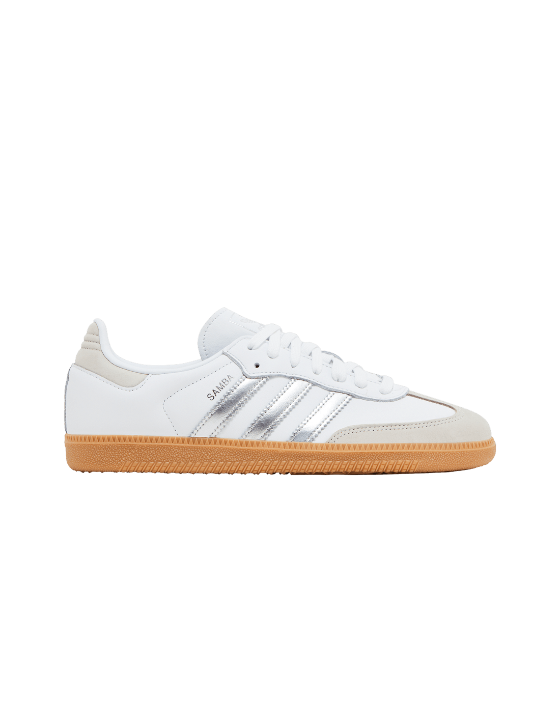 adidas Samba OG White Silver Metallic Grey Women's JI2725 MBS