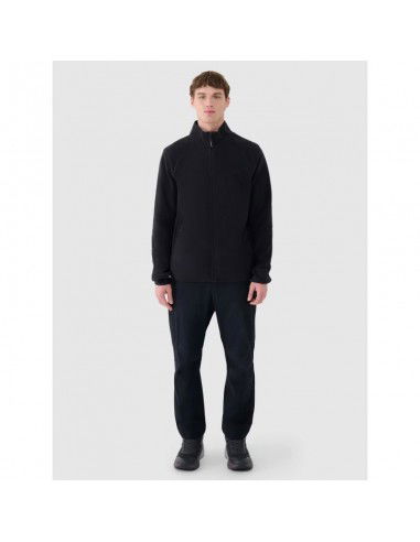 Men's trekking fleece with standup...