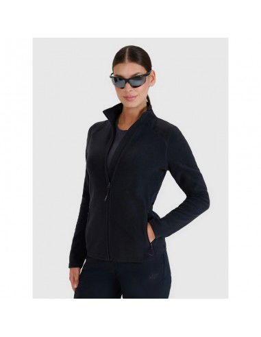 Women's trekking fleece with standup...