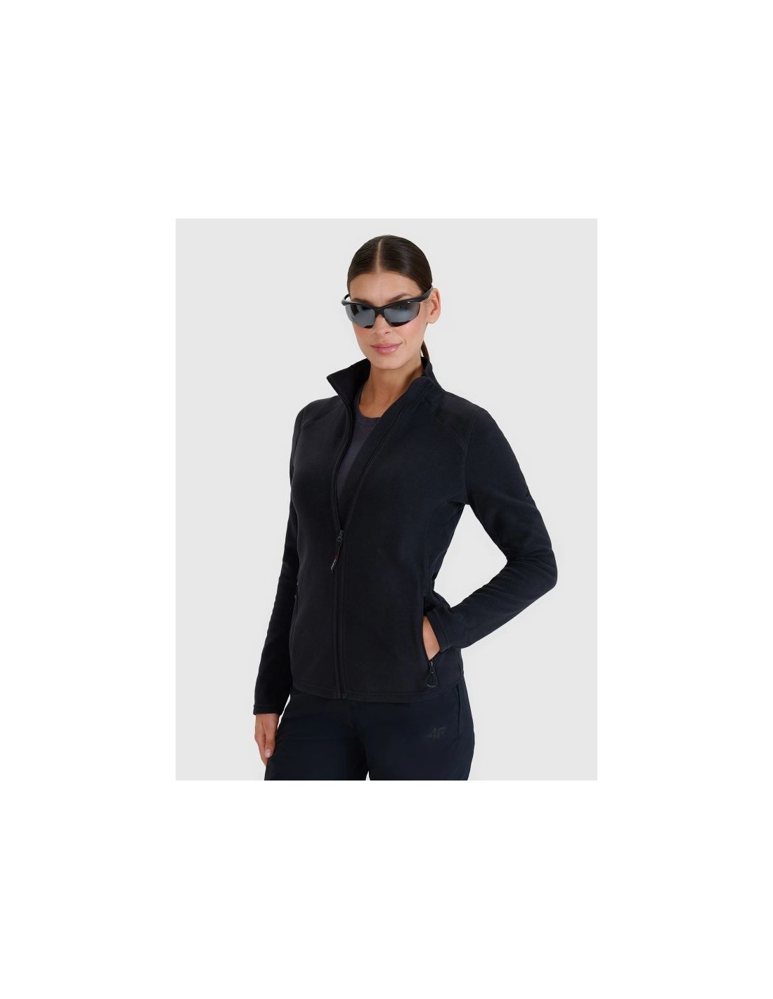 Women's trekking fleece with standup collar 4F 4FWSS25TFLEF30520S
