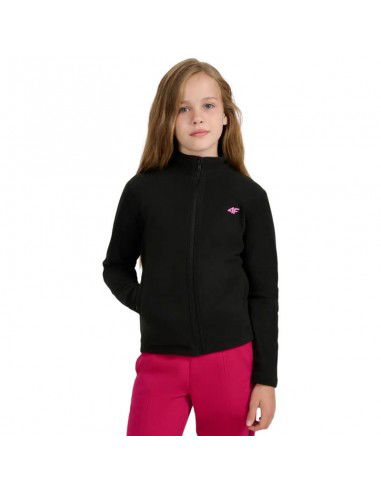 Fleece for girls 4F F346 deep black...