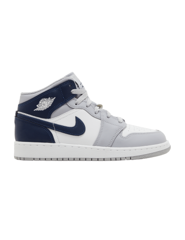Jordan 1 Mid Wolf Grey Midnight Navy GS DQ8423104 MBS