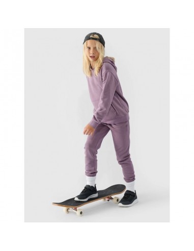 Girls' sweatshirt with hood open 4F...